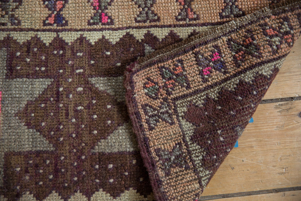 1.5x3 Vintage Distressed Oushak Rug Mat