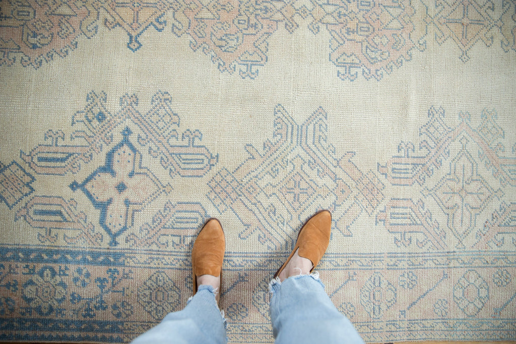 6.5x9 Vintage Distressed Oushak Carpet