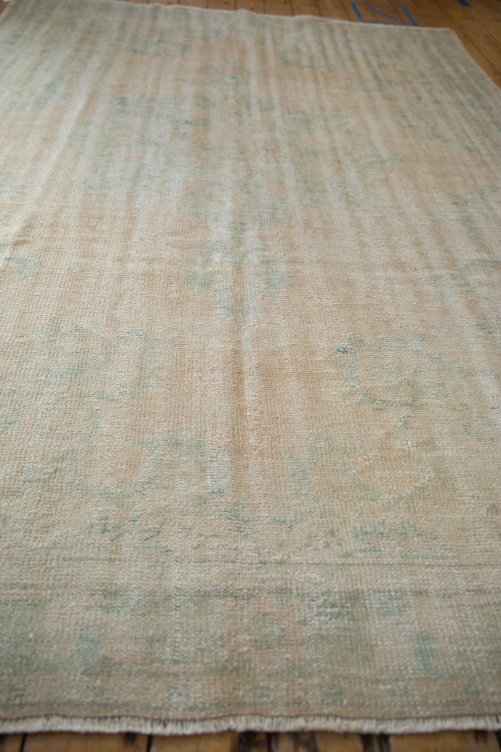 6.5x10 Vintage Distressed Oushak Carpet