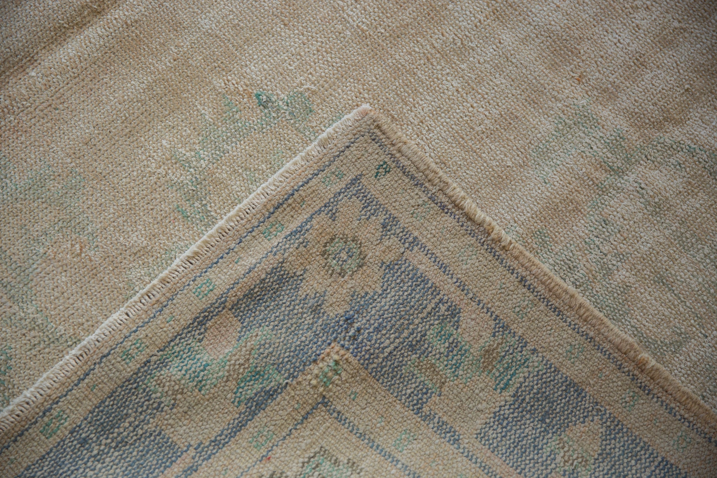 6.5x10 Vintage Distressed Oushak Carpet