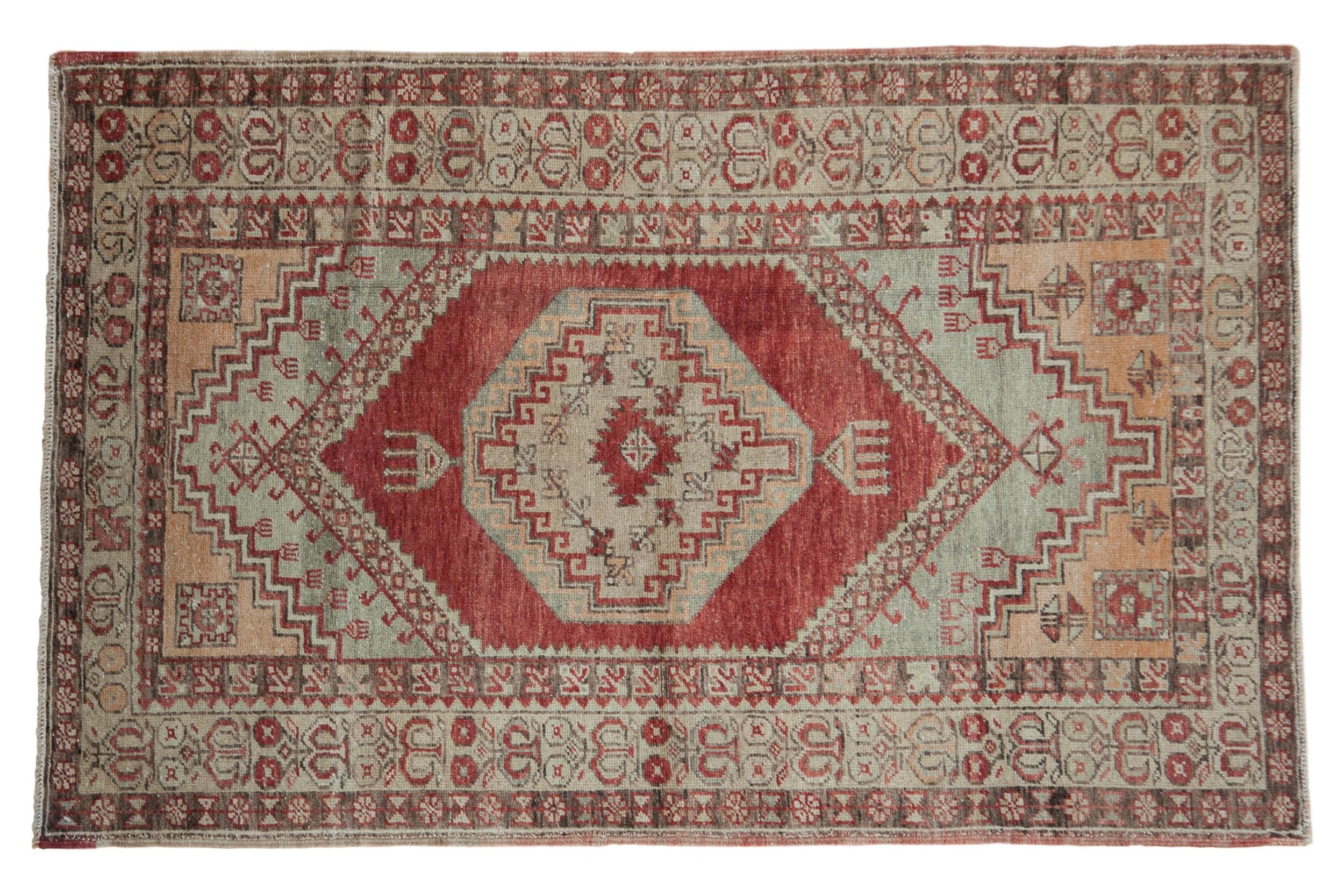 3.5x6 Vintage Distressed Oushak Rug