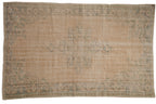 5.5x8.5 Vintage Distressed Oushak Carpet