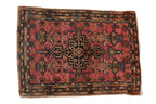 2x2.5 Vintage Farahan Sarouk Square Rug Mat