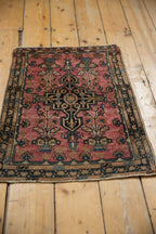 2x2.5 Vintage Farahan Sarouk Square Rug Mat