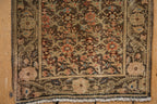 1.5x2 Vintage Fine Distressed Farahan Sarouk Square Rug Mat