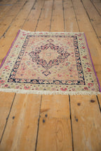 2x2.5 Antique Kerman Square Rug Mat