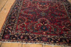2.5x3 Vintage Fine German Sarouk Square Rug