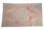 4.5x8 Vintage Distressed Oushak Rug Runner