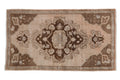 1.5x3 Vintage Distressed Oushak Rug Mat