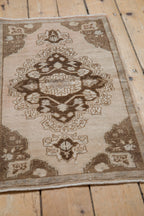 1.5x3 Vintage Distressed Oushak Rug Mat