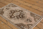 1.5x3 Vintage Distressed Oushak Rug Mat