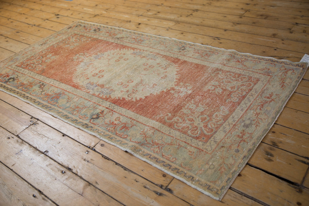 3.5x6.5 Vintage Distressed Oushak Rug