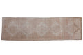 3.5x12.5 Vintage Distressed Oushak Rug Runner