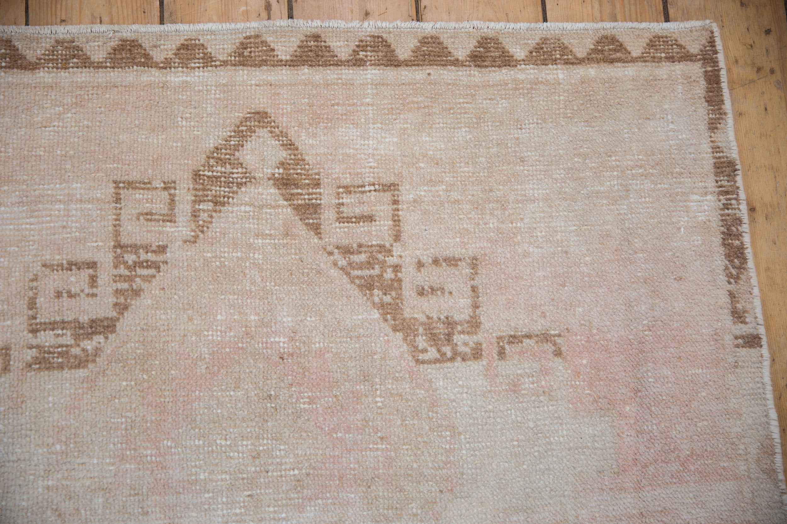 3.5x12.5 Vintage Distressed Oushak Rug Runner