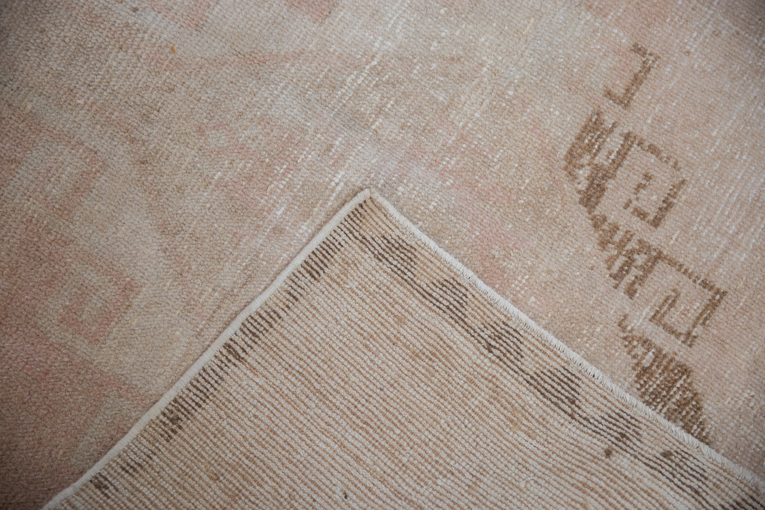 3.5x12.5 Vintage Distressed Oushak Rug Runner