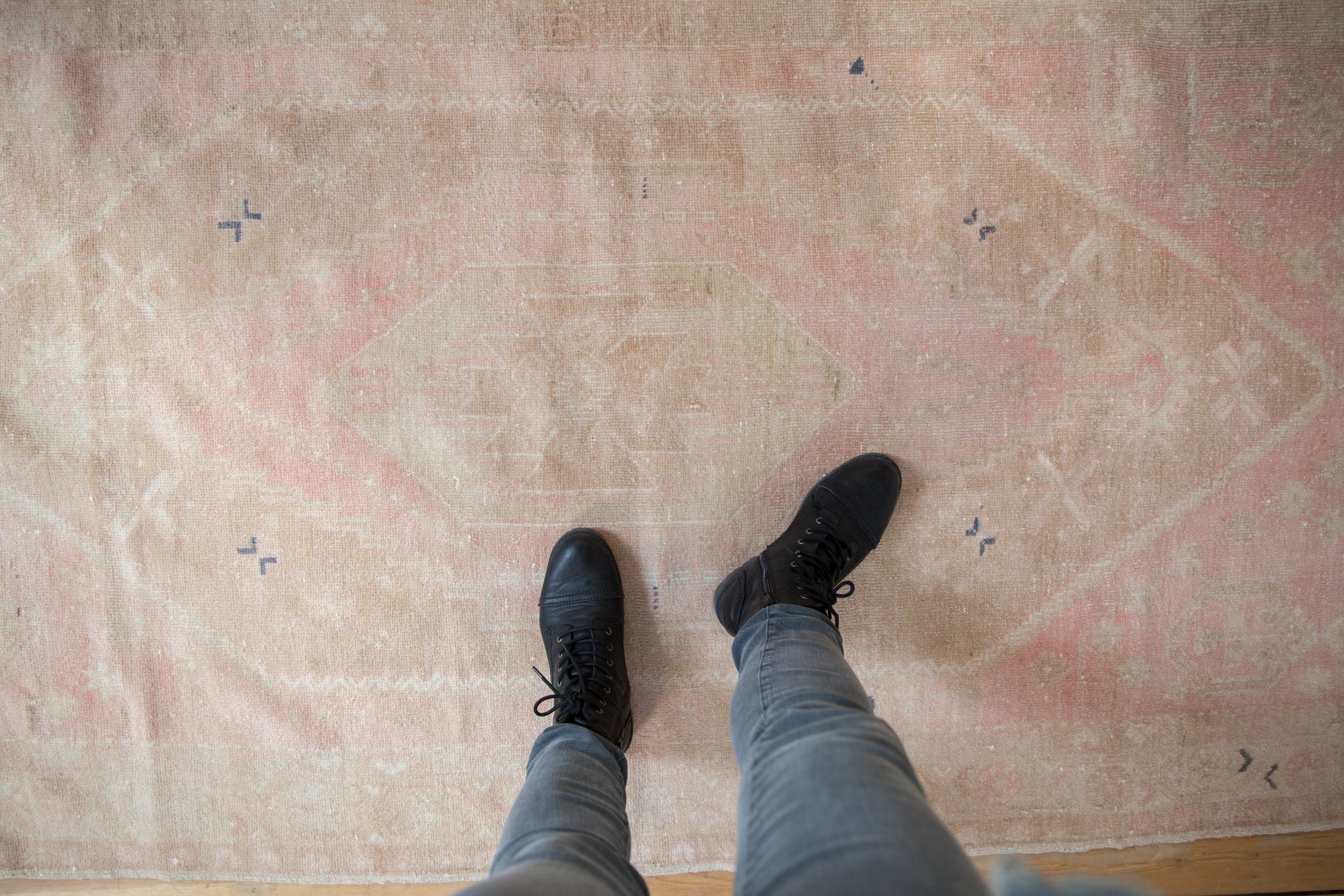 4x8 Vintage Distressed Oushak Rug Runner