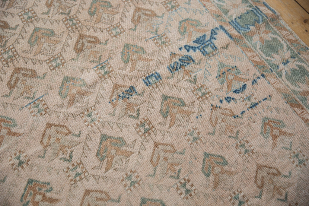 5x10.5 Vintage Distressed Oushak Rug Runner