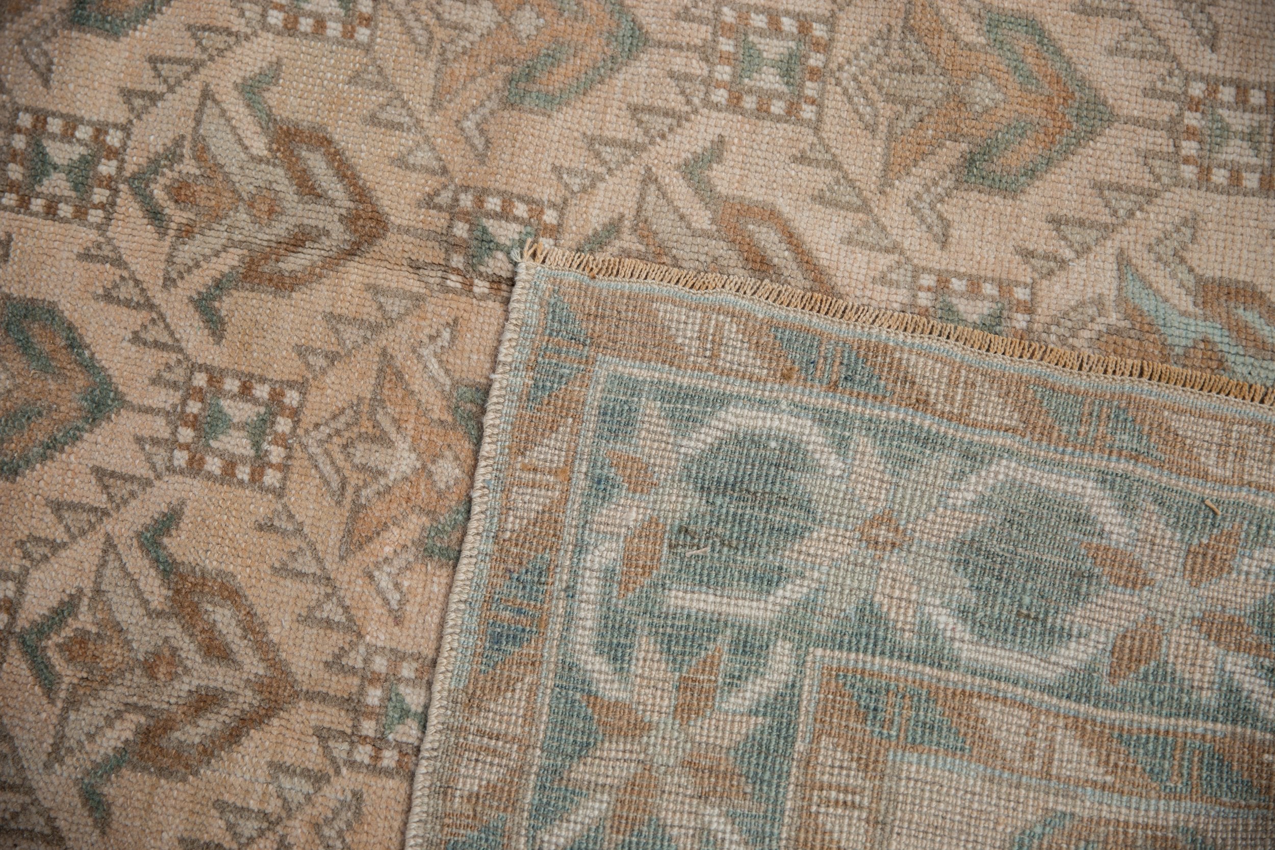 5x10.5 Vintage Distressed Oushak Rug Runner