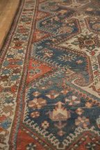 4x14 Vintage Distressed Hamadan Rug Runner