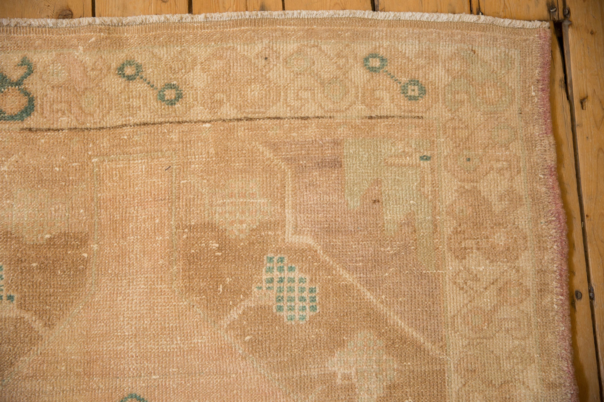 4x9.5 Vintage Distressed Oushak Rug Runner