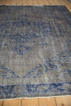 6.5x9 Vintage Distressed Overdyed Oushak Carpet
