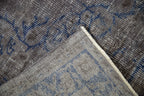 6.5x9 Vintage Distressed Overdyed Oushak Carpet