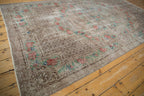 5.5x9.5 Vintage Distressed Overdyed Oushak Carpet