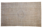 5.5x9.5 Vintage Distressed Oushak Carpet