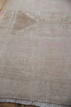 3.5x11.5 Vintage Distressed Oushak Rug Runner