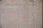 3.5x11.5 Vintage Distressed Oushak Rug Runner