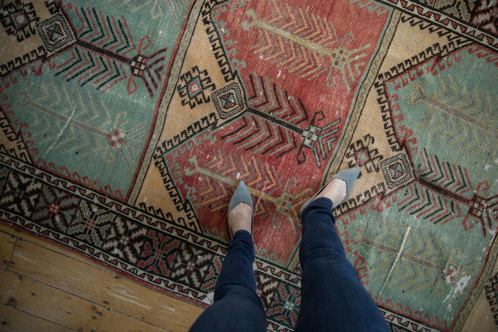 5x12.5 Vintage Distressed Oushak Rug Runner