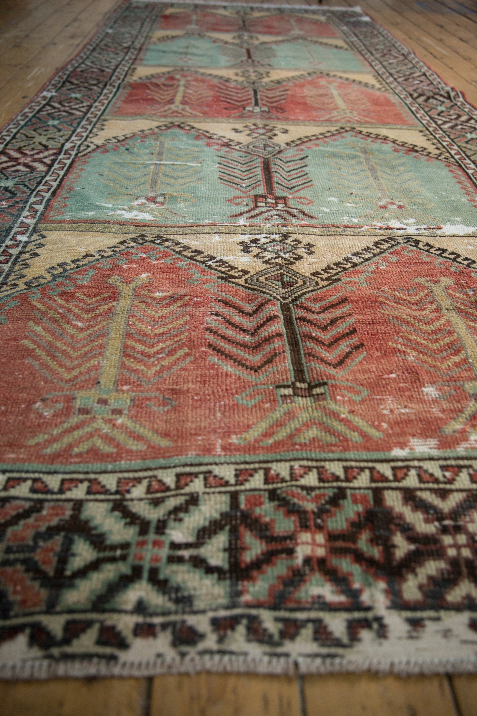5x12.5 Vintage Distressed Oushak Rug Runner