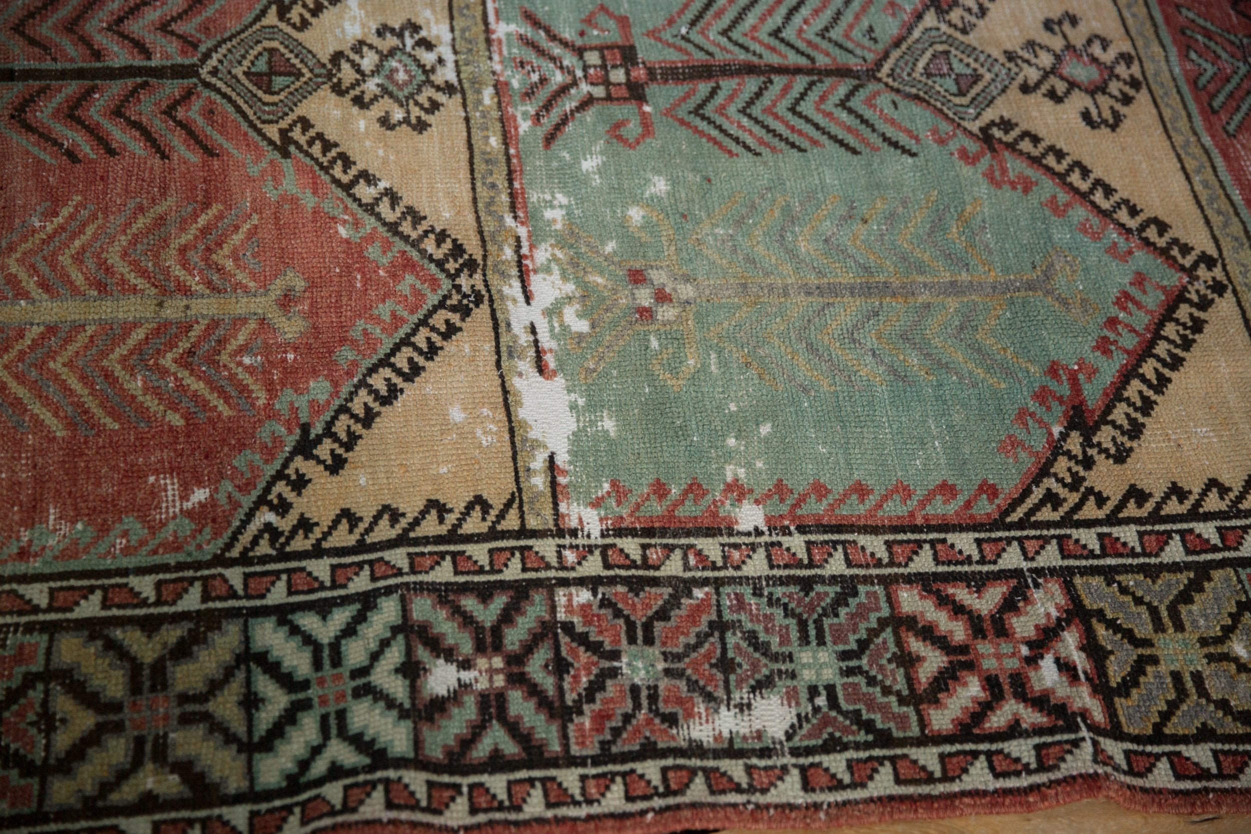 5x12.5 Vintage Distressed Oushak Rug Runner