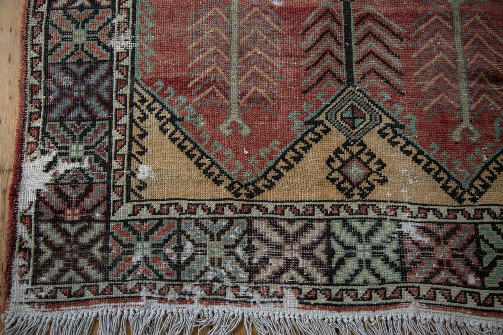 5x12.5 Vintage Distressed Oushak Rug Runner