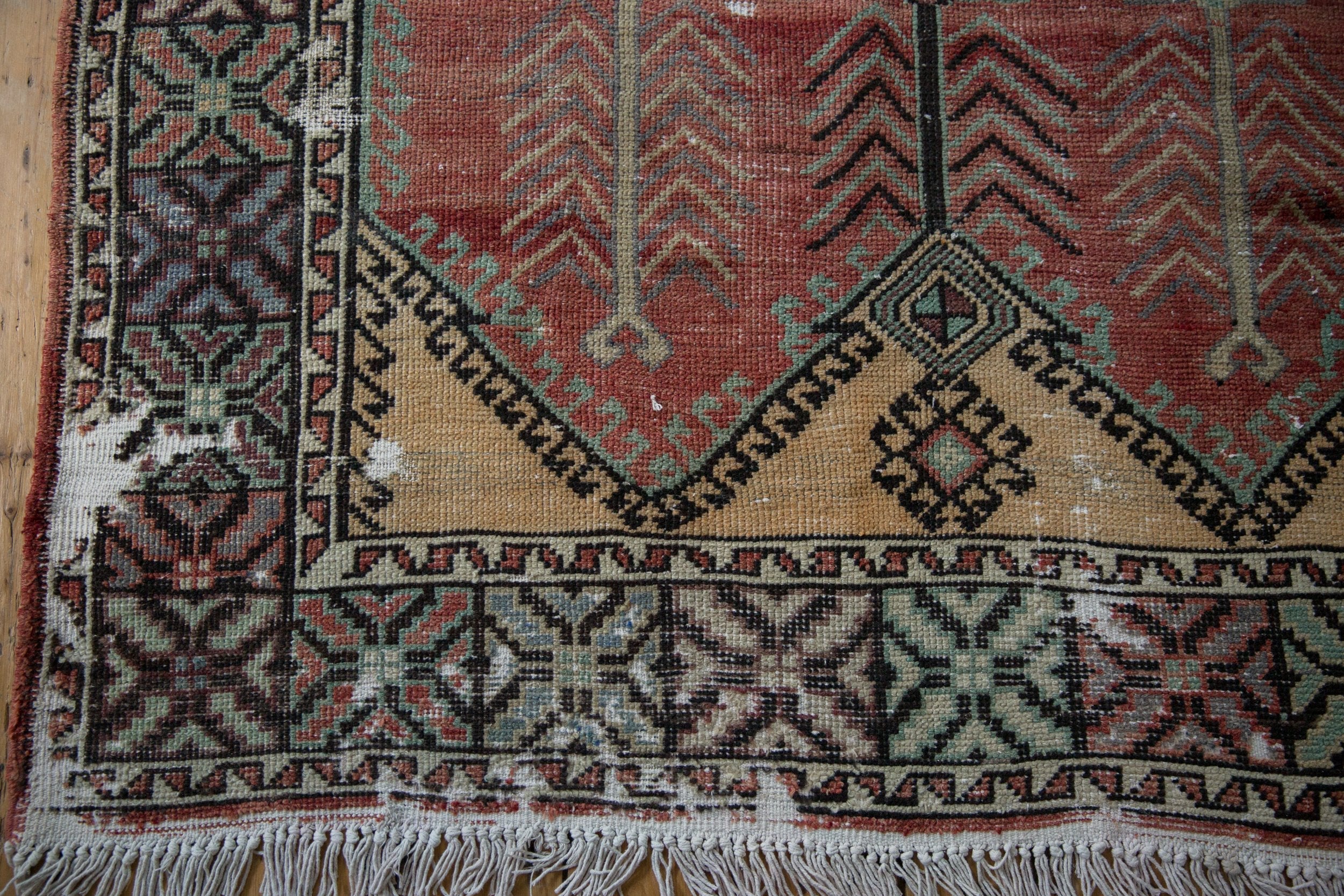 5x12.5 Vintage Distressed Oushak Rug Runner