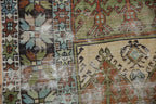 4.5x10.5 Vintage Distressed Oushak Rug Runner