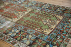 4.5x10.5 Vintage Distressed Oushak Rug Runner