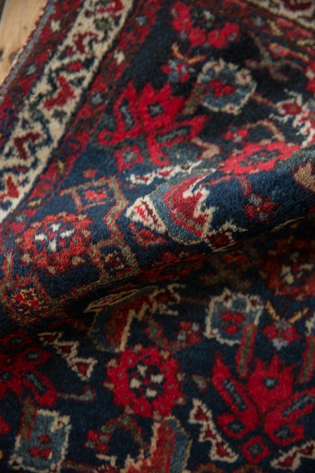 2x2.5 Vintage Hamadan Square Rug Mat