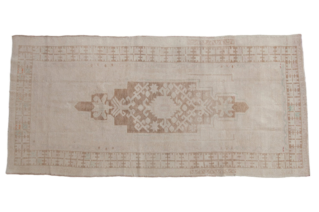4.5x9.5 Vintage Distressed Oushak Rug Runner