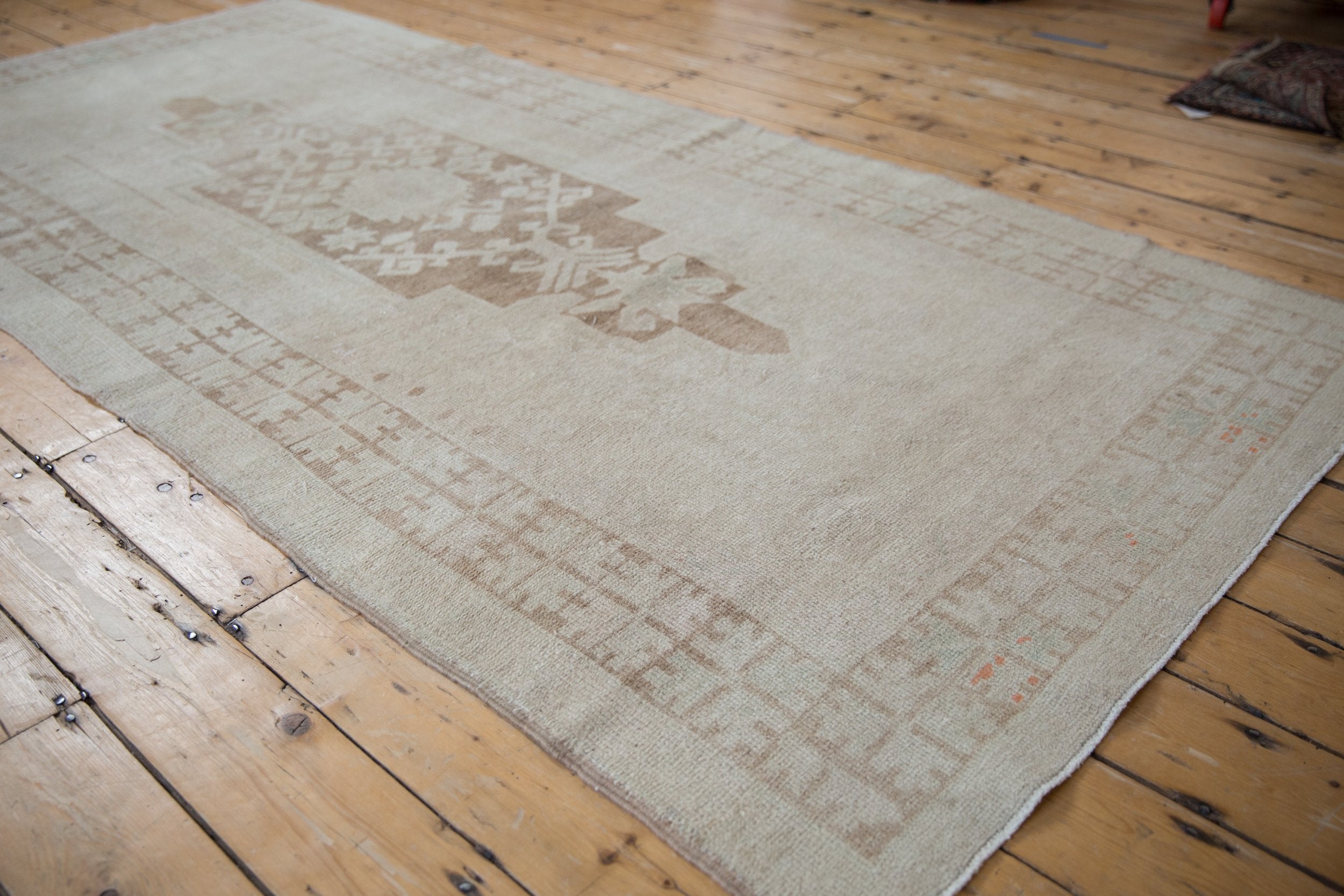 4.5x9.5 Vintage Distressed Oushak Rug Runner