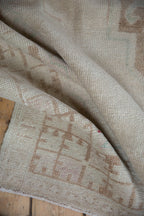4.5x9.5 Vintage Distressed Oushak Rug Runner