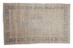 6x9.5 Vintage Distressed Oushak Carpet