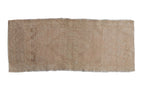 1.5x4 Vintage Distressed Oushak Rug Mat Runner