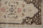 1.5x3 Vintage Distressed Oushak Rug Mat