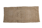 1.5x3.5 Vintage Distressed Oushak Rug Mat Runner