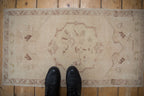 1.5x3 Vintage Distressed Oushak Rug Mat