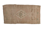 1.5x3.5 Vintage Distressed Oushak Rug Mat Runner