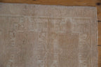 1.5x2.5 Vintage Distressed Oushak Rug Mat