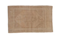 1.5x3 Vintage Distressed Oushak Rug Mat
