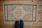 2x3 Vintage Distressed Oushak Rug Mat